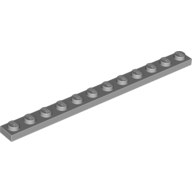 Lego destička 1x12, světle modro šedá (4514846)